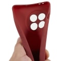 Miniatyrbild 5 av 5: Mjukt Tpu phone case för Oneplus 11 5g , dubbelsidigt matt skyddande cover Wine Red