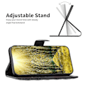 Miniatyrbillede 3 af 5: til Samsung Galaxy A05s 4G Etui Præget Tegnebog Stand Læder Telefon Cover Multicolor Style F