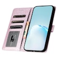 Pikkukuva 2 / 5: iPhone 15 Plus PU-nahka+TPU Lompakkokotelo Jalustalla ja Hihnalla, Silkkikuvio Multicolor Style E