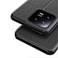Miniatyrbillede 5 af 5: PU Læder Telefon Stand Case til Xiaomi 13 5G, Visningsvindue Anti-drop Telefon Cover Multicolor Style C