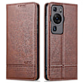 Miniatyrbild 1 av 5: Azns för Huawei P60 / P60 Pro Pu läder phone case Plånboksställ anti-scratch smartphone cover Coffee