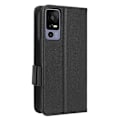 Miniatyrbillede 5 af 5: Læder Smartphone Etui til TCL 40R 5G, Dobbelt Magnetisk Lås Flip Wallet Stand Telefon Cover Multicolor Style B
