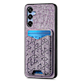 Miniatyrbillede 2 af 5: Til Samsung Galaxy A15 4G/5G Etui med Præget Mønster, Kortholder, Støttefod, Læder Bagside Cover Multicolor Style B