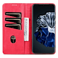 Miniatyrbild 3 av 5: Azns för Huawei P60 / P60 Pro Pu läder phone case Plånboksställ anti-scratch smartphone cover Red