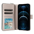 Miniatyrbillede 2 af 5: Til iPhone 12 Pro Max Wallet Case Rhombus Grid Læder Telefon Cover med Korte/Lange Stropper Multicolor Style B