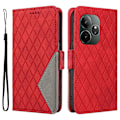 Miniatyrbild 1 av 5: För Realme GT 6 5G Fodral Geometrisk Rom Wallet Läder Telefonskal Multicolor Style D
