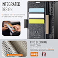 Pikkukuva 4 / 5: Samsung Galaxy A32 5G -kotelo AUTSPACE A11 RFID-suojattu retro nahkainen matkapuhelinlompakkokotelo Multicolor Black