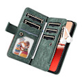Miniatyrbillede 5 af 5: KT Multi-Function Series-5 Etui til Oppo Reno12 F 5G Lynlås Pung Læder Telefon Cover Stativ Multicolor Style D