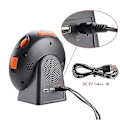 Miniatyrbild 4 av 5: 3-i-1 vibrerande larm Blinkande ljus Led väckarklocka Snooze Bed Shaker Wake Up Ringing För tunga sovande döva Senior USB laddare EU Plug