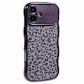 Pikkukuva 1 / 5: iPhone 16 Plus -kotelo, kihara kehys, TPU-puhelinkuori, leopardikuvioinen glitter Multicolor Style F