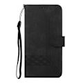 Miniatyrbillede 2 af 5: Til iPhone 17 Telefon Cover med Rem Præget PU Læder Wallet Stand Cover Multicolor Back