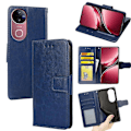 Miniatyrbillede 1 af 5: Til vivo V50 5G Etui Pung PU Læder + TPU Foldbart Stativ Telefon Cover Multicolor Sapphire