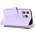 Miniatyrbild 4 av 5: Plånboksfodral för iPhone 14 Pro Max Folio PU Läder Ställ Romber Mobilskal med Handrem Multicolor Style A