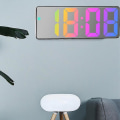 Miniatyrbillede 3 af 5: Digitalt Vækkeur Farverig LED-skærm Moderne Bordur LED-ure (sort skal sort