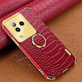 Pikkukuva 2 / 5: Xiaomi Civi 3 5G -puhelinkotelo sormuksella ja jalustalla, krokotiilinnahkajäljitelmä, nahka+TPU-suojakuori Multicolor Style E