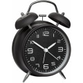 Miniatyrbillede 1 af 4: Retro Analog Metal Vækkeur Høj Alarm Stille Bevægelse Baggrundsbelysning Sort
