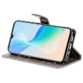 Miniatyrbillede 3 af 5: KT Imprinting Flower Series-2 til vivo Y76 5G PU Læder Bog Stand Case med Præget Sommerfugl