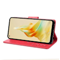Pikkukuva 3 / 5: Oppo Reno8 T 4G PU-nahkakotelo Kukkaperhoskuvioinen Puhelinkuori Lompakkoteline Multicolor Style D