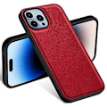 Miniatyrbild 2 av 5: Mobilskal för iPhone 15 Pro Max Fodral PU Läderbelagd TPU+PC Smartphone Skal Multicolor Style B