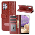 Miniatyrbillede 1 af 5: Wallet Design Læder Cover Stand Case til Samsung Galaxy A32 5G/M32 5G Multicolor Style B