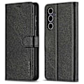 Miniatyrbillede 1 af 5: LC.IMEEKE Etui til Samsung Galaxy A16 5G/A16 4G Kalveskindsstruktur PU Læder Stand Wallet Telefon Cover Multicolor Style A