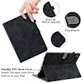 Miniatyrbilde 5 av 5: For Samsung Galaxy Tab A9 Lærdeksel Søtt Tigeravtrykk Justerbart Stativ Nettbrettveske Multicolor Style F