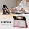 Miniatyrbillede 4 af 5: ZD 028 Stødsikkert etui til Samsung Galaxy Z Fold4 5G PC+PU Læder Wallet Telefoncover med stropper