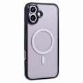 Miniatyrbild 1 av 5: X-LEVEL Crystal Clear Series Skal för iPhone 16 Plus TPU+PC Telefonskal Kompatibelt med MagSafe - Grå Multicolor Black