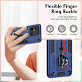 Miniatyrbilde 3 av 5: For Xiaomi Redmi 12C 4G/Poco C55 4G Fleksibel Ring Stropp TPU+PC Telefon Deksel Stativ Etui Multicolor Style C