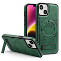 Miniatyrbild 1 av 5: Skal för iPhone 14 Plus Kompatibelt med MagSafe Slim-Fit PU Läderbelagd TPU+PC Skal Multicolor Style C