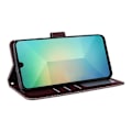 Pikkukuva 3 / 5: Samsung Galaxy A26 5G -kotelo, lompakkomallinen, jalustalla, PU-nahkainen puhelinkotelo - Musta Multicolor Wine Red