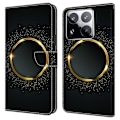 Pikkukuva 1 / 5: Xiaomi 15 Pro -kotelolle PU-nahkainen lompakkokotelo jalustalla Multicolor Gold Ring