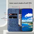 Miniatyrbillede 2 af 5: Til Samsung Galaxy S24+ Etui PU Læder Anti-drop Wallet Cover Multicolor Style B