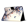 Miniatyrbillede 4 af 5: Til Samsung Galaxy Tab A9 Stand Case Mønstertryk Tablet Lædercover med Auto Vågn/Sov Multicolor Pink Flower