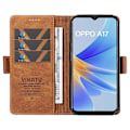 Pikkukuva 2 / 5: YIKATU YK-005 Oppo A17 4G PU-nahkainen, ihoa myötäilevä puhelinkotelo lompakolla, jalustalla ja iskunkestävällä suojalla Multicolor Style C