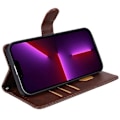 Miniatyrbild 3 av 5: Kalvtextur PU Läder Plånboksfodral med Ställ för iPhone 13 Pro Max Multicolor Style F