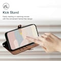 Miniatyrbild 3 av 5: YX0020 Plånboksfodral i Läder för Samsung Galaxy A15 5G Multicolor Coffee