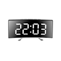 Miniatyrbillede 1 af 5: Digitale Vækkeure Til Soveværelser, Digitalt Ur Med LED Buet Skærm, Snooze, Sengelampe Green  Black