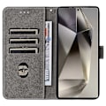 Miniatyrbillede 2 af 5: Til itel S25 Ultra Wallet Case RFID-blokering PU Læder Cover Stand View - Grøn Multicolor Purple