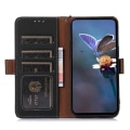 Miniatyrbillede 3 af 5: Til Huawei Nova Y91 4g/enjoy 60x Rfid Blokerende Wallet Telefon Cover Stativ Silkeagtig Læder Cover Black