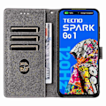 Pikkukuva 2 / 5: TECNO Spark Go 2025/Spark Go 1/Pop 9 Lompakkokotelo RFID-suojauksella PU-nahkakansi jalustalla Multicolor Style A