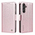 Miniatyrbillede 1 af 5: YIKATU YK-003 Læder Wallet Case med Magnetisk Lukning til Samsung Galaxy A55 5G Multicolor Rose Gold