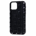 Pikkukuva 3 / 5: IPhone 12 Pro Max TPU-puhelinkotelo 3D-raitakuviolla, naarmuuntumaton suojus Black