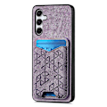 Miniatyrbillede 2 af 5: Til Samsung Galaxy A35 5G Etui med Præget Mønster, Kortholder, Støttefod, Læder Bagside Multicolor Style B