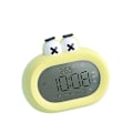 Miniatyrbild 1 av 2: Digital väckarklocka med inomhustemperatur, batteridriven, 12/24-timmarsskärm för sovrum Kraftiga sovplatser Barn resor Badrum Skrivbord Smart klocka, gul
