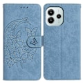 Miniatyrbild 1 av 5: Fodral för Xiaomi Redmi Note 14 5G, fjärilsblomma tryckt PU-läder plånboksställ telefonskydd Multicolor Sky Blue