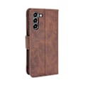 Miniatyrbild 4 av 5: Flerfacksdesign Läder Telefonfodral Plånboksställ för Samsung Galaxy S21 FE Multicolor Style E