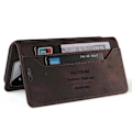 Miniatyrbillede 4 af 5: GQ.UTROBE 008 Serie Til Xiaomi 14 Etui RFID Blokerende PU Læder+TPU Flip Cover Multicolor Style D