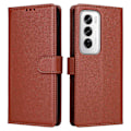 Miniatyrbillede 1 af 5: Til Oppo Reno12 Pro 5G (Global) Etui Wallet Stand View PU Læder Telefon Cover Multicolor Style C