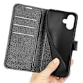 Miniatyrbillede 5 af 5: Læder telefoncover med pung og litchi-tekstur til iPhone 16 Multicolor Style H
